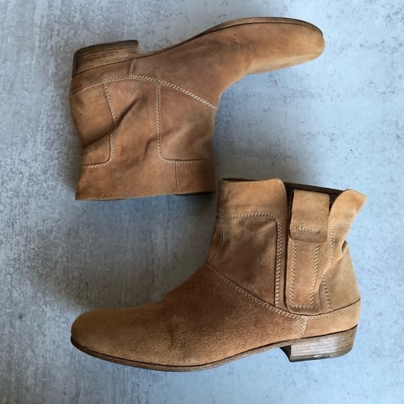 Vic Matie Boot Suede Leather Ankle Side Zip EU 37 US 7 - Picture 12 of 12